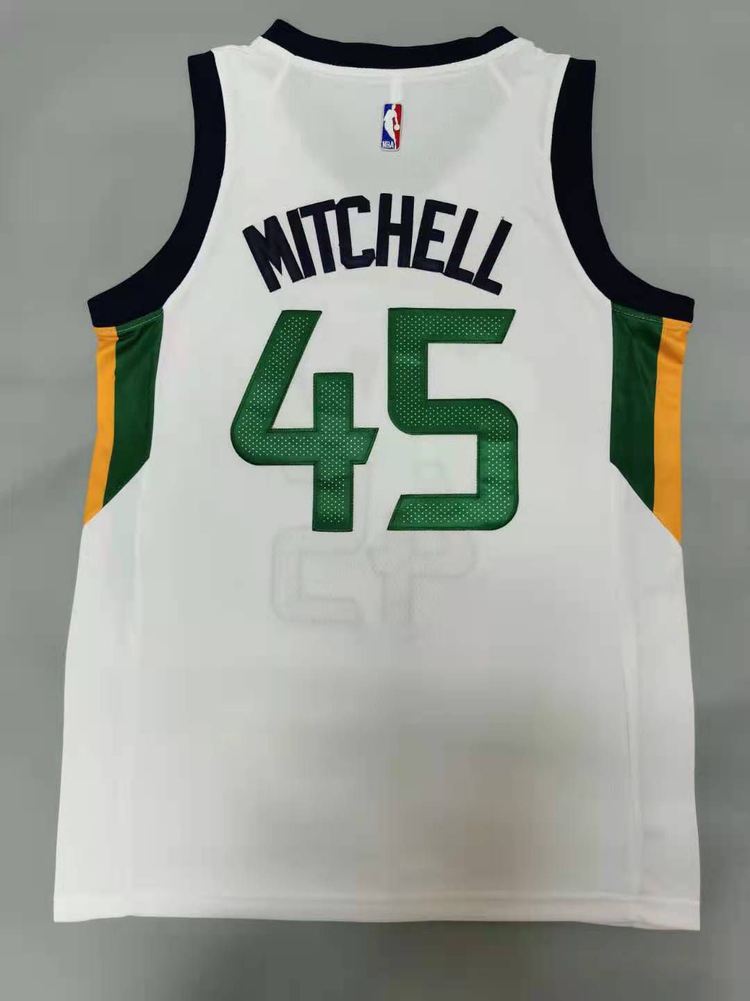 Men Utah Jazz 45 Mitchell White 2021 Nike Game NBA Jerseys